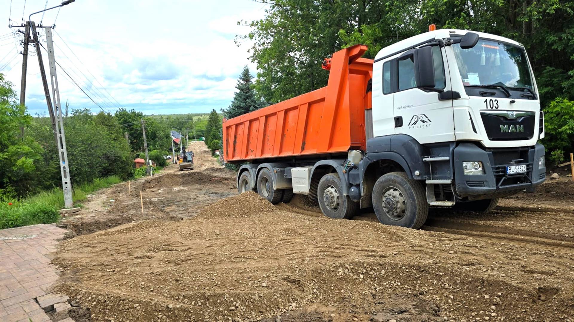 Modernizacje ulic w Nowogrodzie, 9.06.2025, fot. Grzegorz Palka